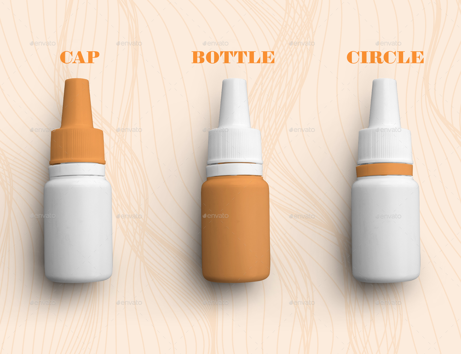 6 Mockups Dropper Bottles (ear / Eye Drops)