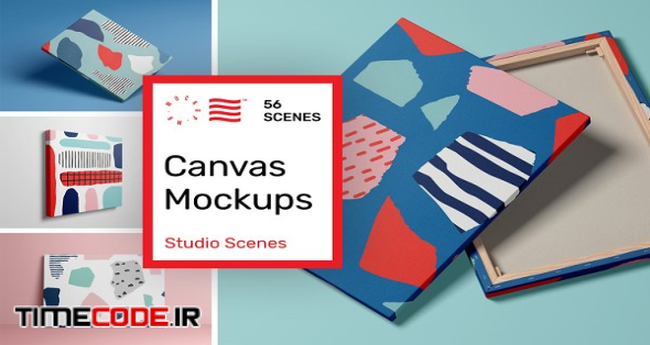 Canvas Mockups - Studio Scenes | Creative Market