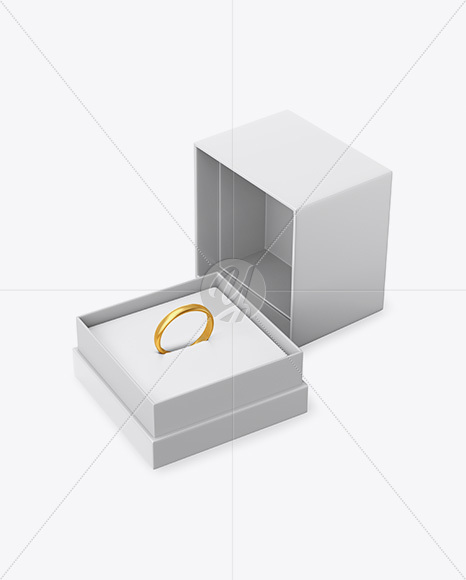 Opened Jewelry Box Mockup 