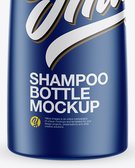 Matte Shampoo Bottle Mockup (High