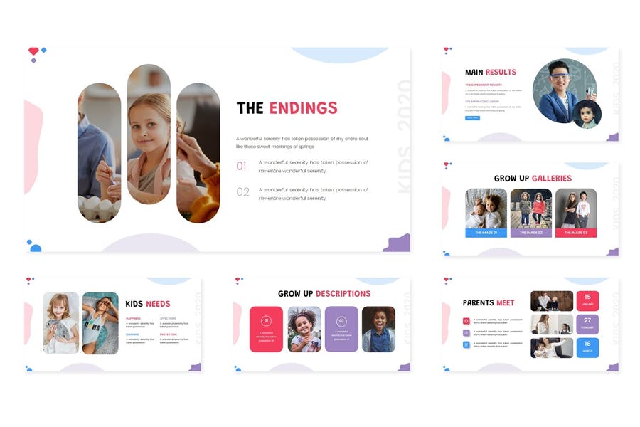 Active Kids - Powerpoint Template