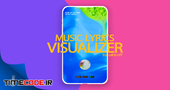 Minimal Music Visualizer With Lyrics
