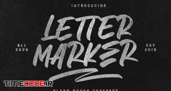 Letter Marker - Clean Brush Typefac