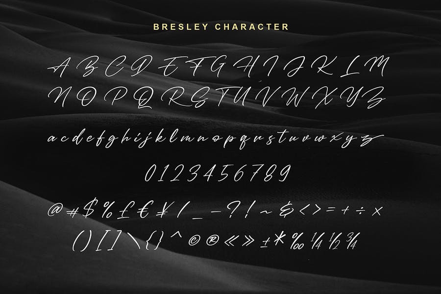 Bresley Signature Font