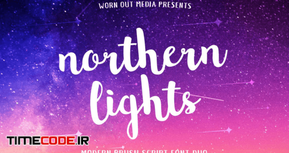 Northern Lights Brush Script Font