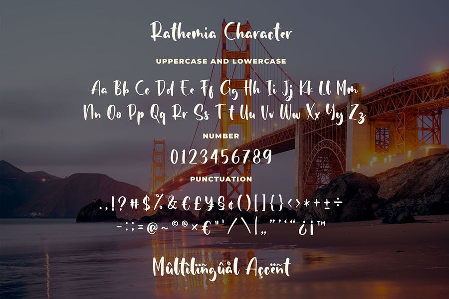 Rathemia - Bold Handwritten Font