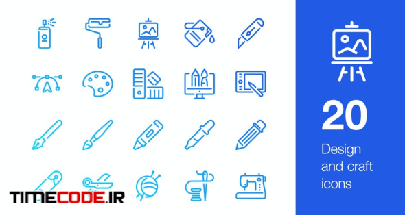 20 Design And Craft Icons