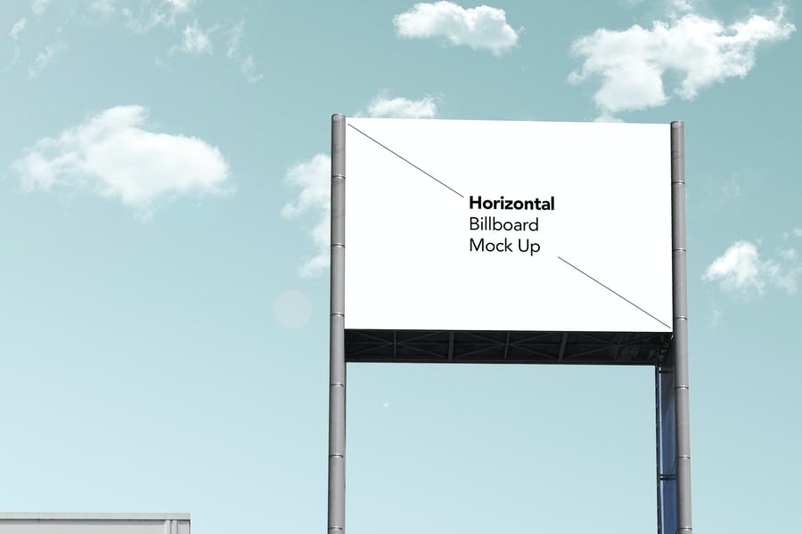 Horizontal Billboard Mock Up