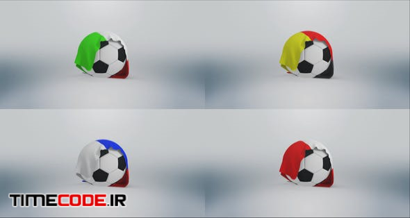  Football Flag Logo - Soccer 