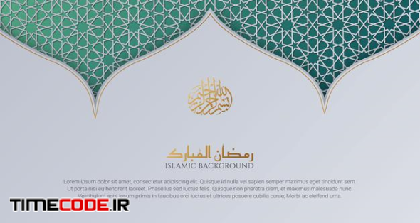 Ramadan Kareem Arabic Islamic Elegant White And Golden Luxury Ornament Background With Arabic Pattern And Decorative Ornament Arch Frame 
