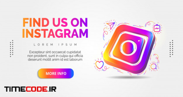 Instagram Social Media With Colorful Designs. 