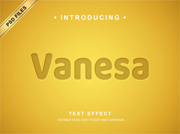 Vanesa 3d Text Style Effect 