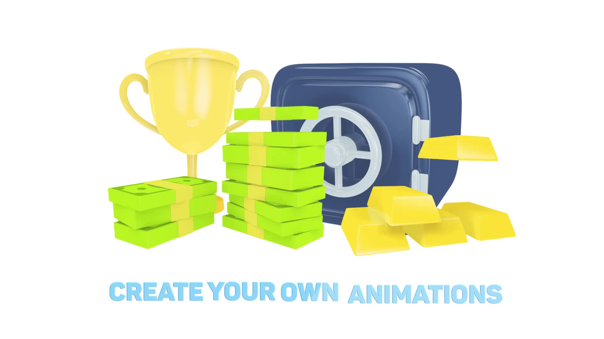  3D Icons for Explainer Video 