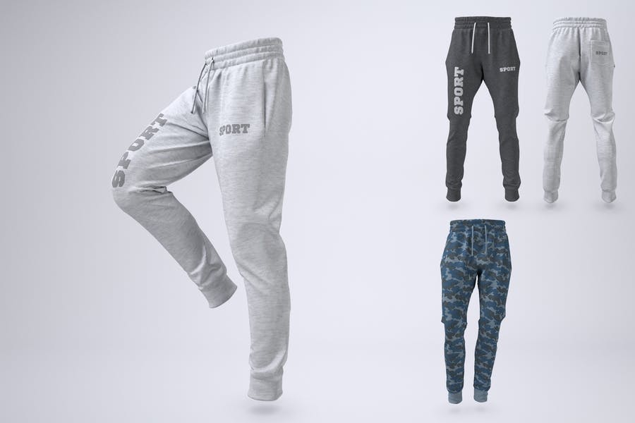Joggers Pants Or Sweatpants Mock-Up