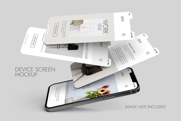 Phone And Screen - Ui Ux App Presentation Mockup 
