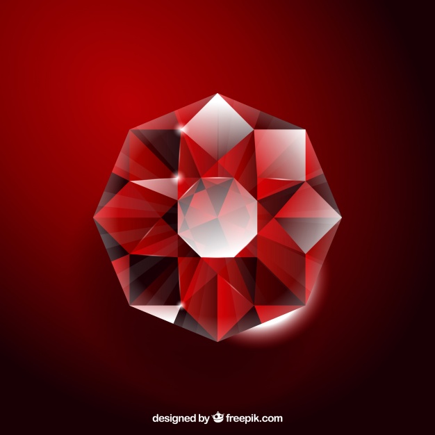 Red Gemstone Background 