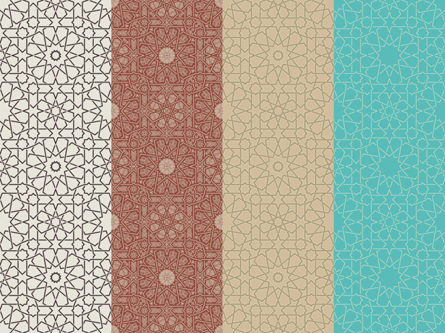 Seamless Islamic Moroccan Patterns Set 